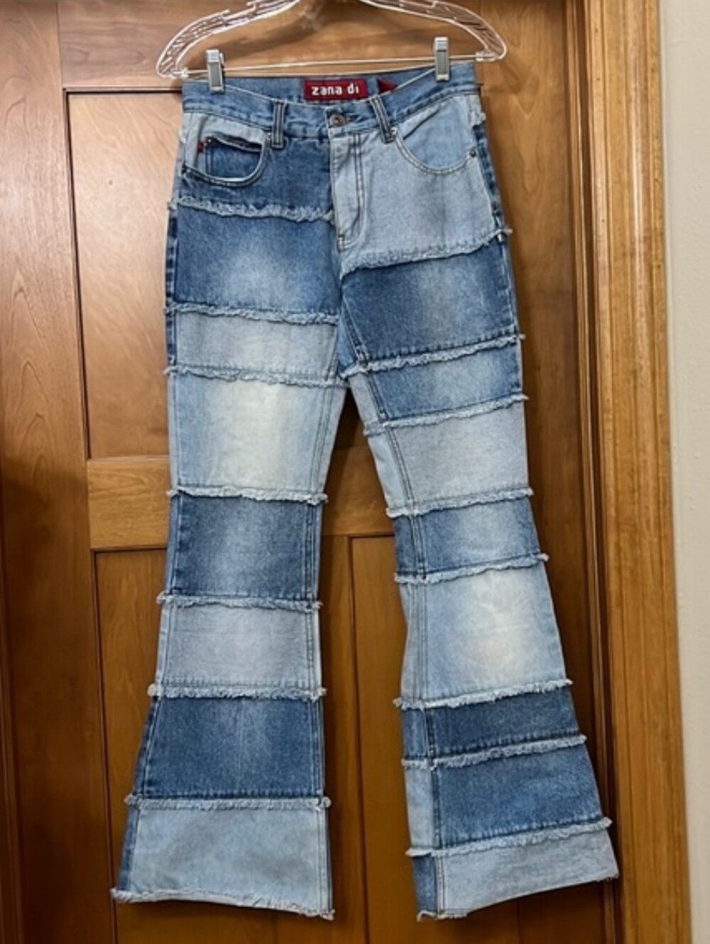 VTG Zana Di Retro Patchwork Flare Jeans Size 3